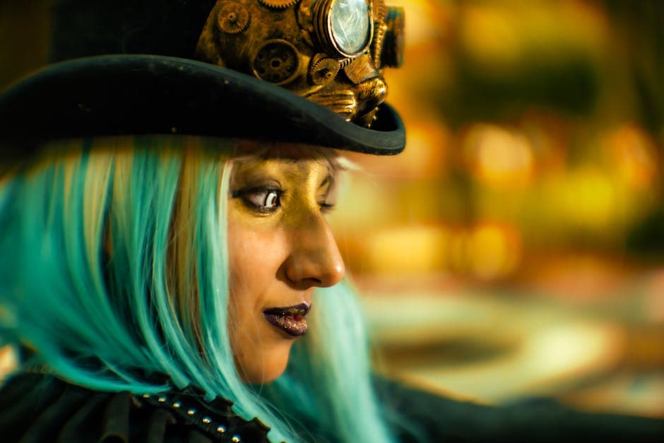 Afrofuturism Cyberpunk Steampunk aesthetic example featuring copper