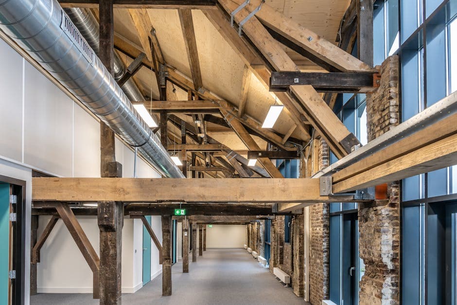 Adaptive Reuse Industrial Architecture moodboard image showing concrete
