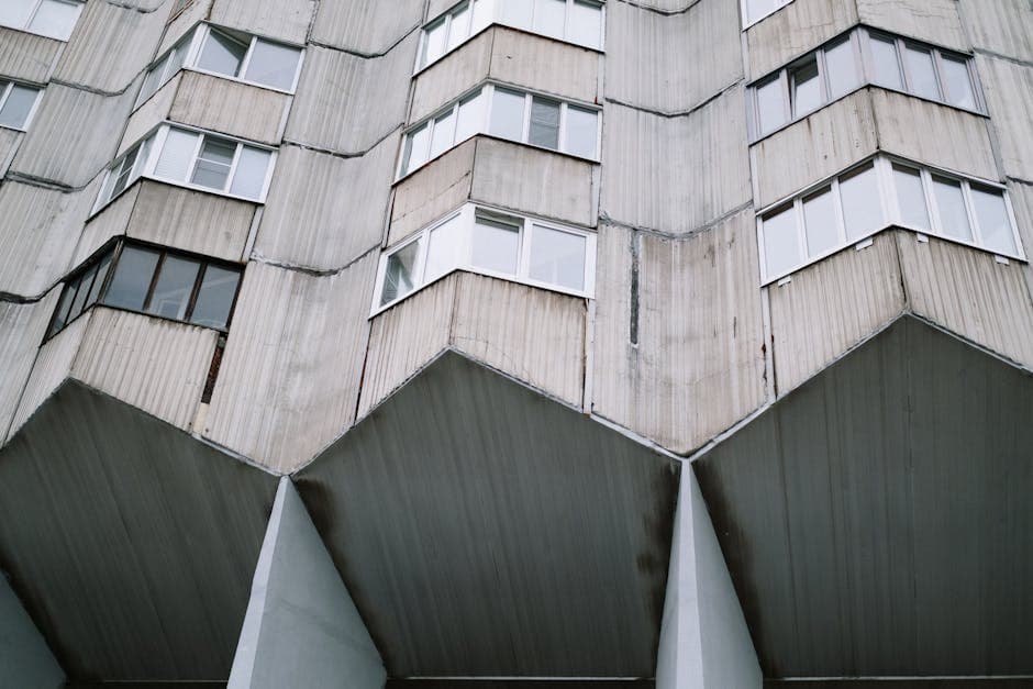 Digital Brutalism architecture example featuring glass