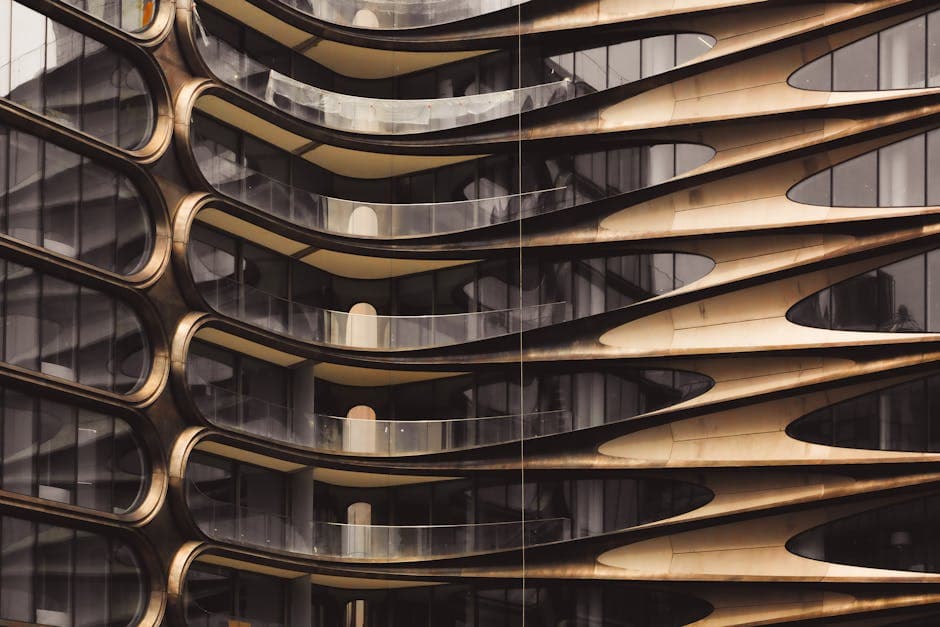 Fractal Futurism Architecture moodboard image showing repeating geometries