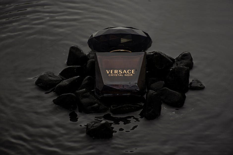Nouveau Noir branding idea with velvet