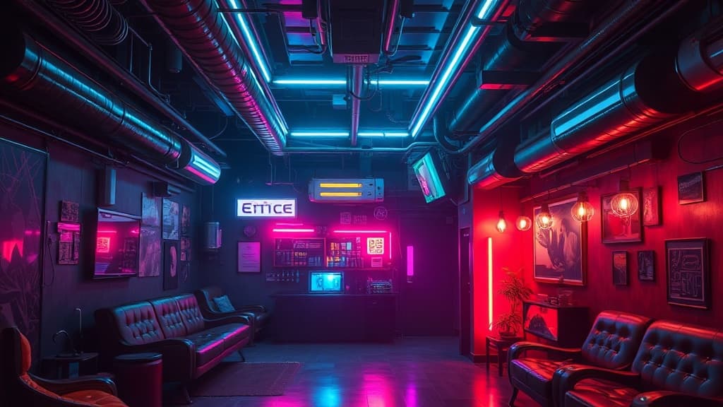 Cottagecore Cyberpunk aesthetic example featuring circuit boards