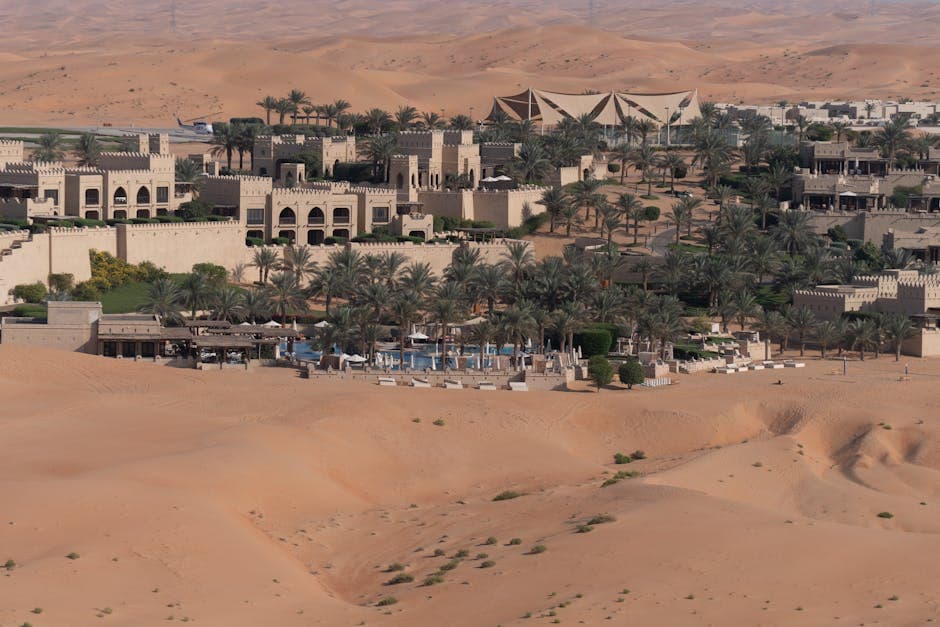 Desert Cyberpunk Oasis aesthetic idea with adobe (5)