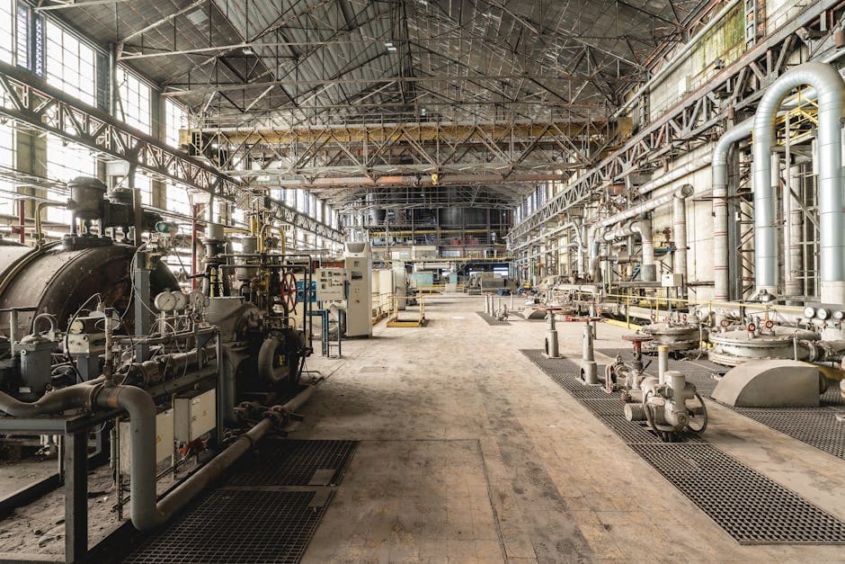 Dieselpunk Industrial aesthetic idea with steel