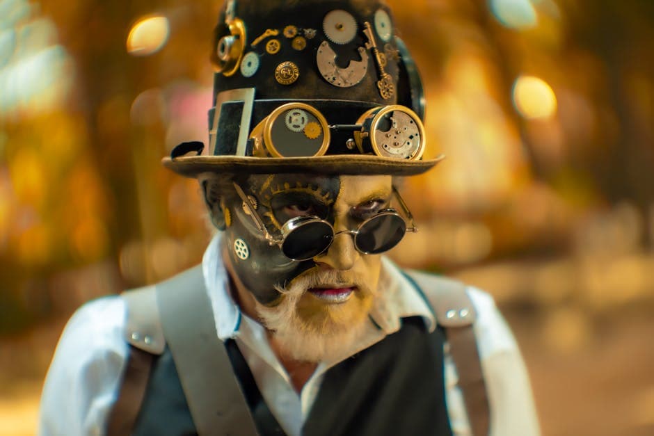 Dieselpunk Steampunk Fusion moodboard image showing wood