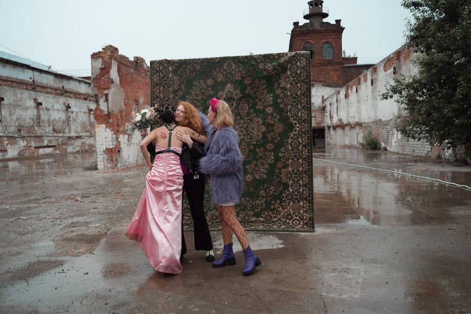 Romantic Grunge visual inspiration with leather