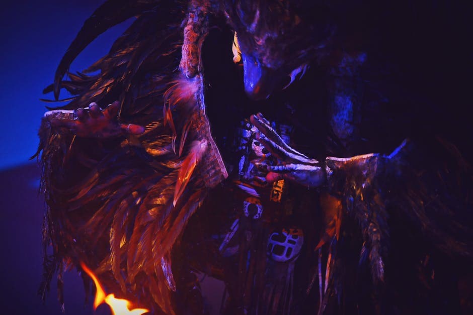 Solarpunk Shaman visual inspiration with linen