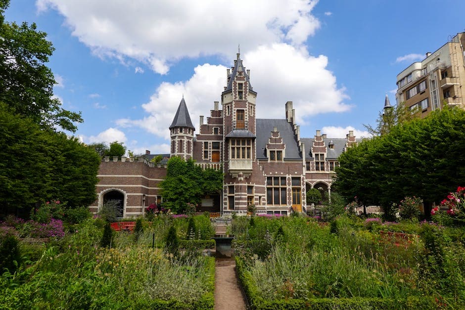 Gothic Revival Garden aesthetic idea with stone