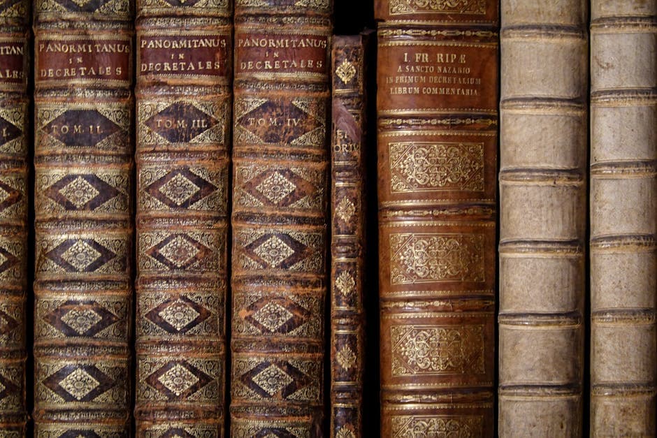 Haunted Library Aesthetic moodboard image showing cracked leather