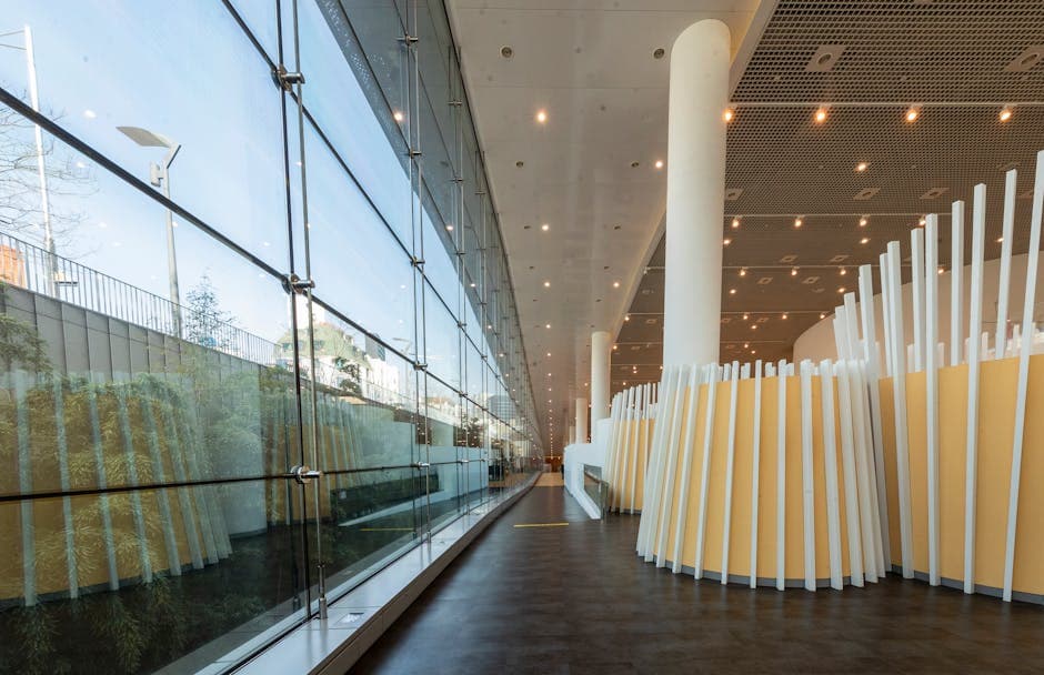 Solarpunk Utopian Design visual inspiration with polished concrete