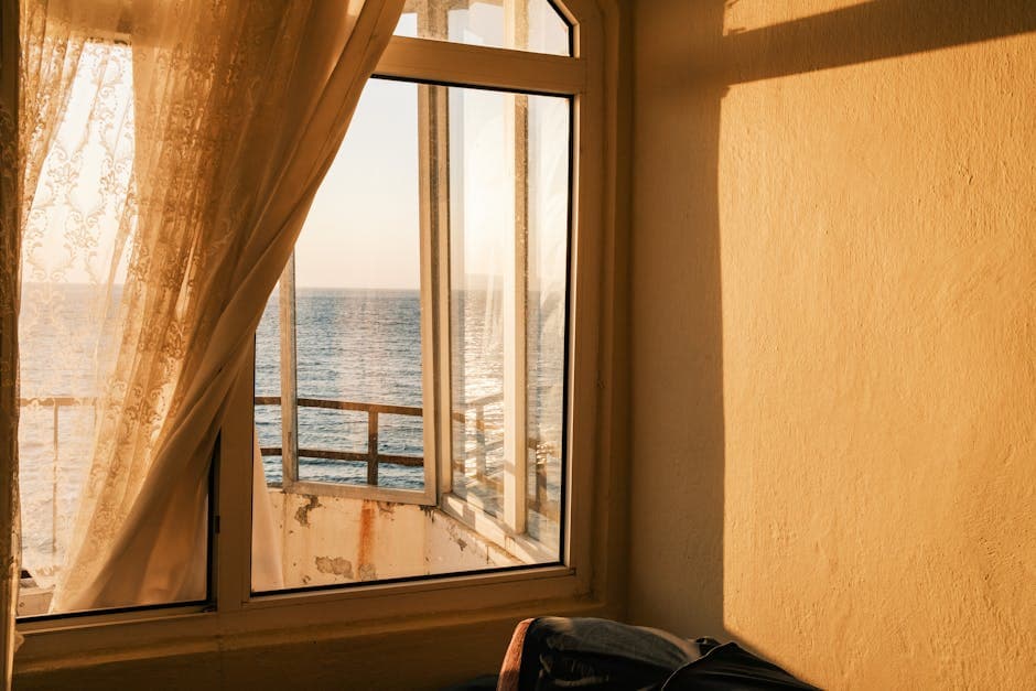 Sun-Drenched Cycladic Minimalism aesthetic example featuring linen