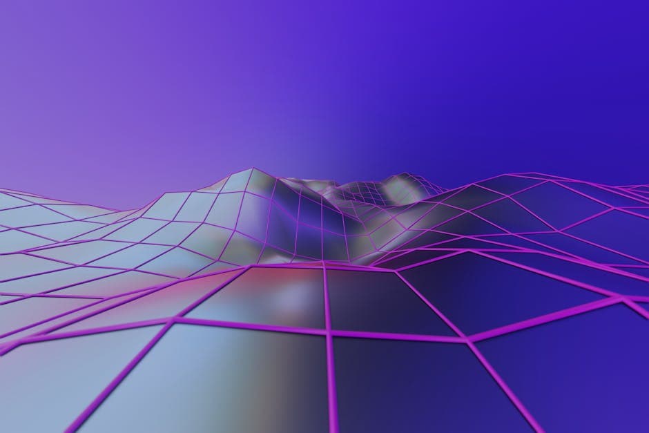 Synthwave Retro-Futurism aesthetic idea with chrome