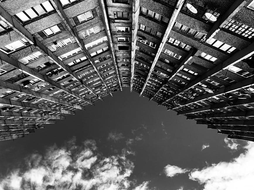 Memphis Brutalism aesthetic example featuring geometric shapes
