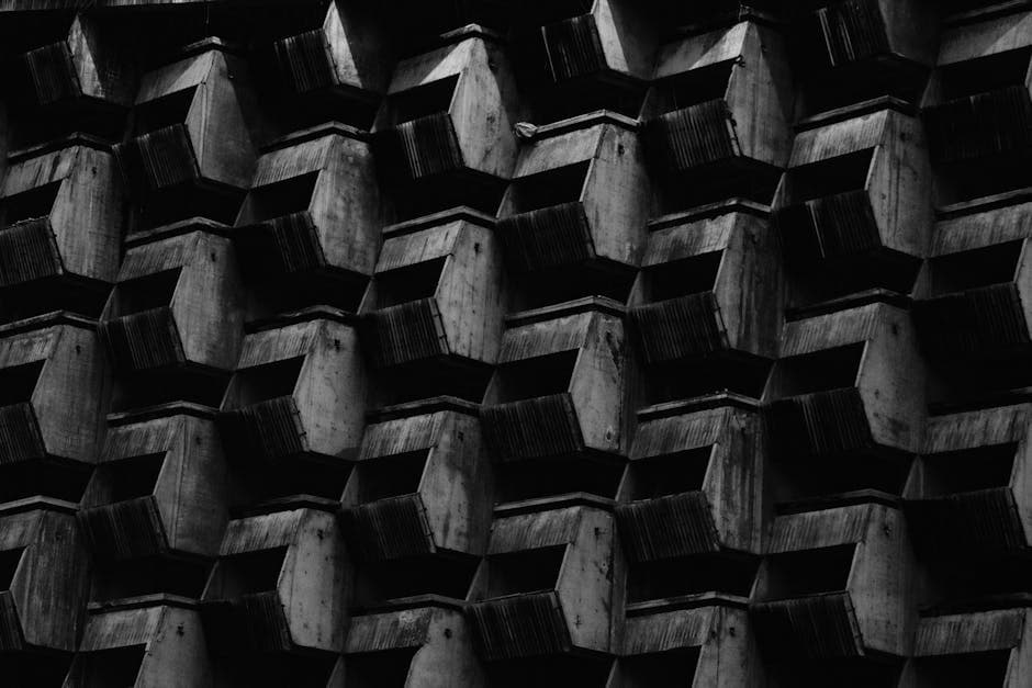 Memphis Brutalism aesthetic example featuring plastic