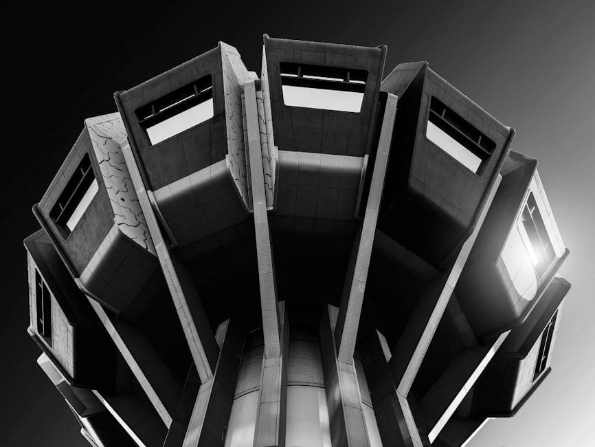 Memphis Brutalism visual inspiration with bold colors