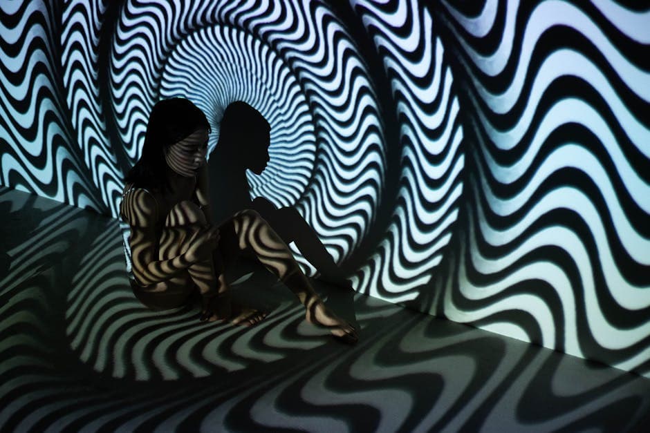 Psychedelic Cyberdelia visual inspiration with retro-futurism